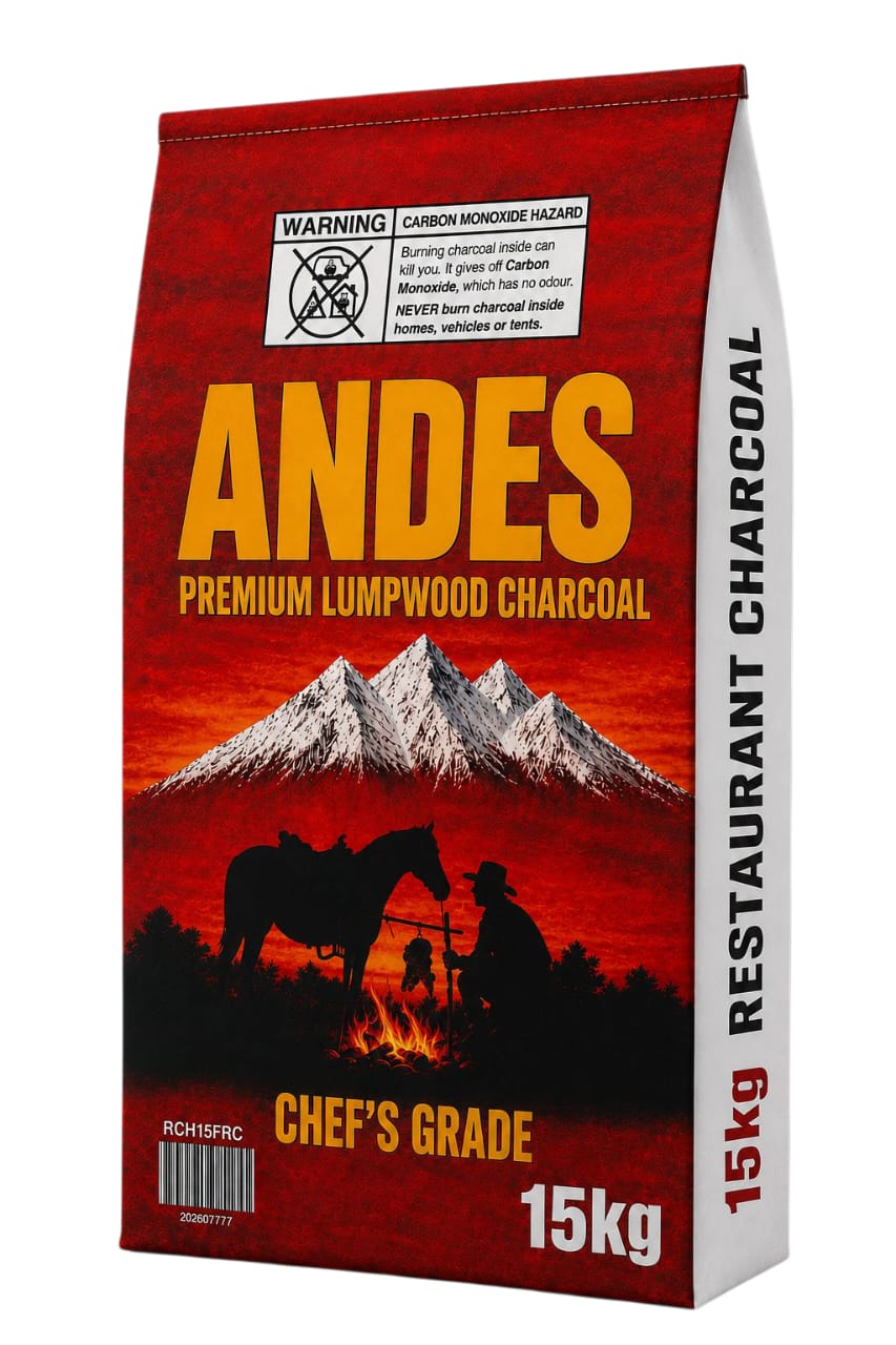 Professional BBQ – 15kg Restaurant Grade Lumpwood Charcoal (PRCH15FRC) – Single Bags to Full Pallet Options