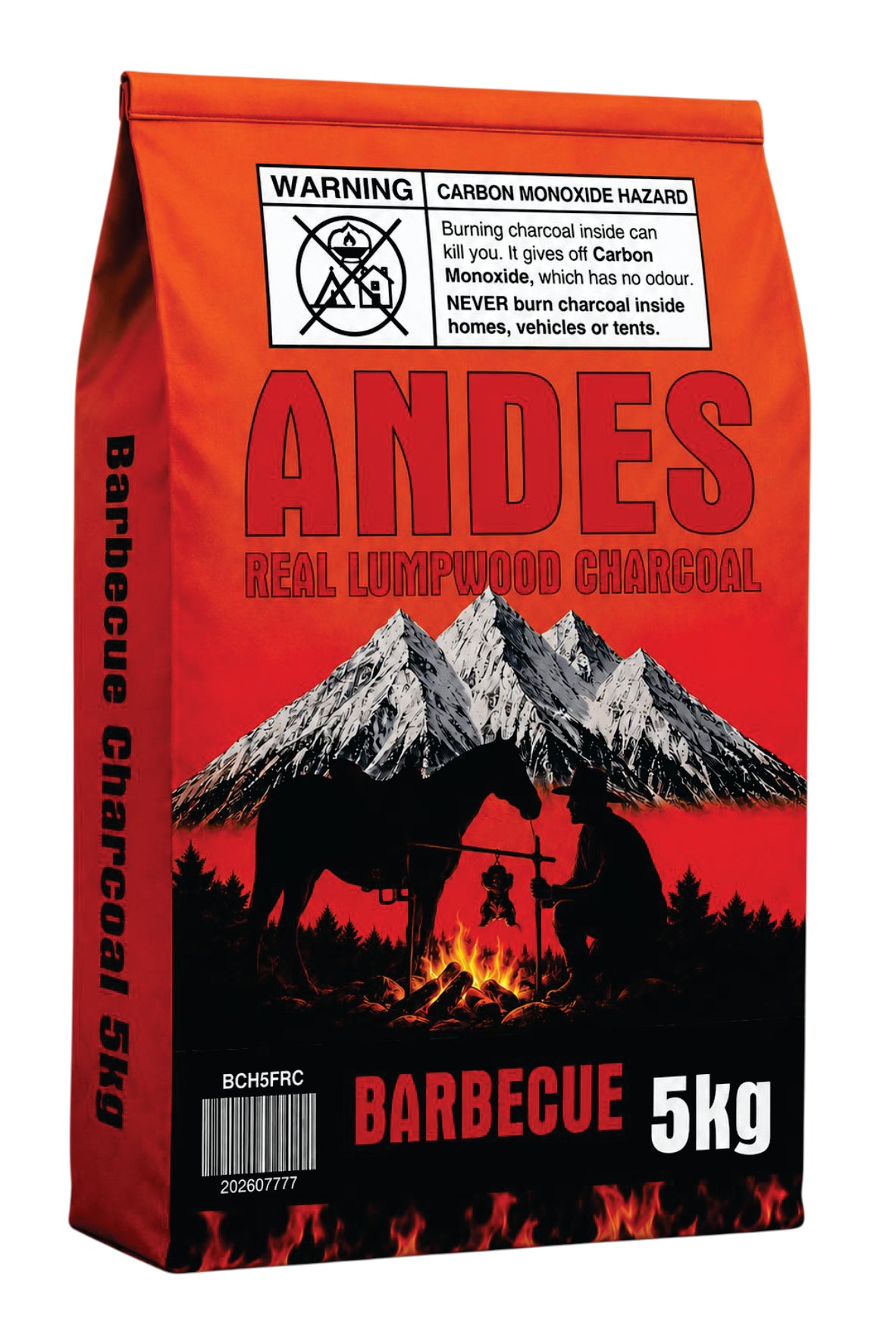 Home BBQ – Real Lumpwood Charcoal – 5kg (CBCH5FRC)